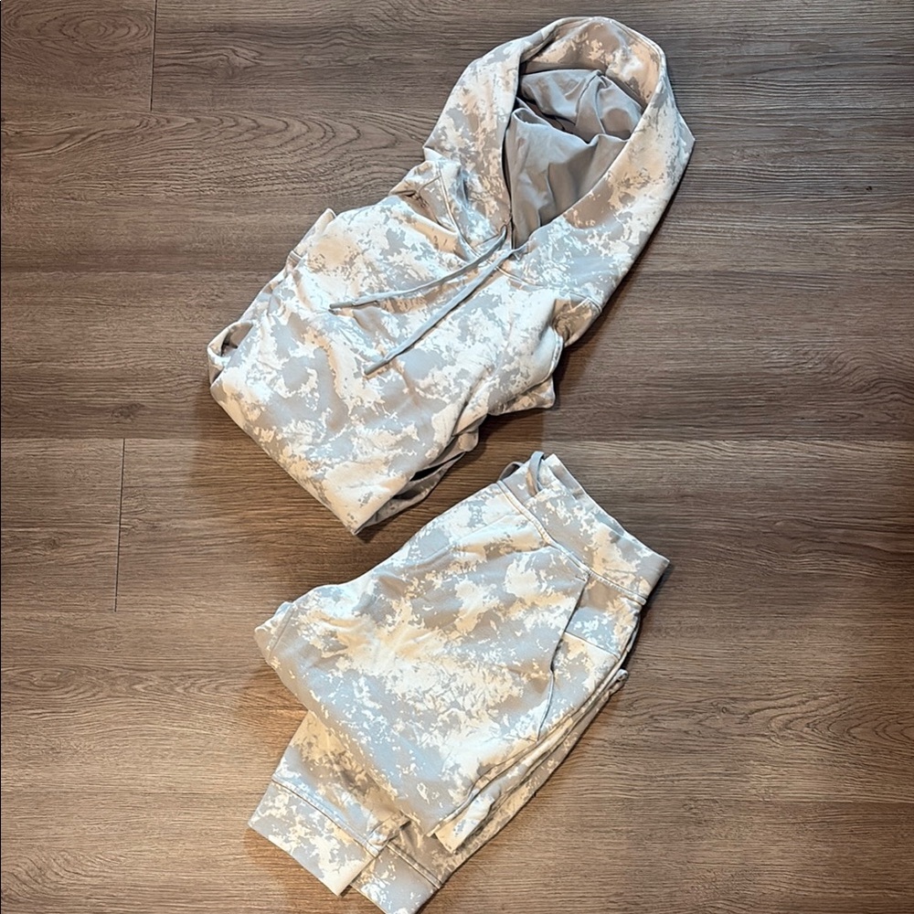 Lululemon Camouflage Hoodie and Joggers Set